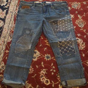 Anthropologie Pilcro Hyphen Boy fit Crop Jean - 31